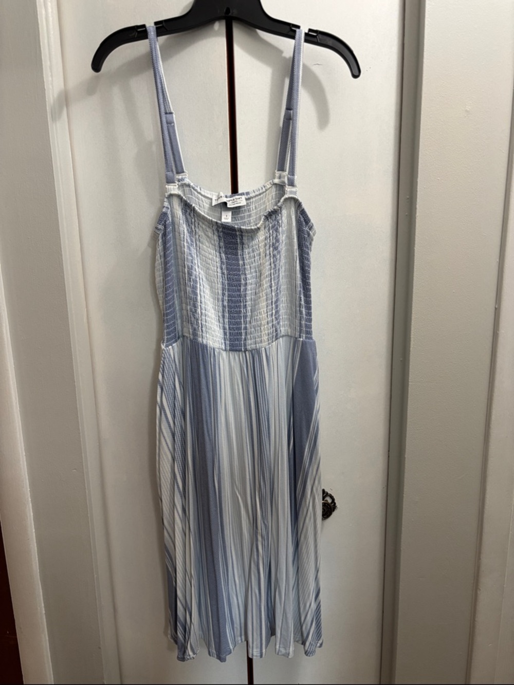 torrid Blue & White Striped Midi Sundress